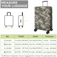 thumbnail image 4 of Stretch Luggage Cover XL(29-32in)– Elastic Travel Suitcase Protector with Handle Openings & Bottom Closure, Washable Polyester Spandex Suitcases Cover, Camouflage Print, 4 of 5