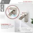 thumbnail image 3 of Stylish Sabana Ht 7" Single Handle Brushed Nickel Bathroom Faucet B-109B, 3 of 11