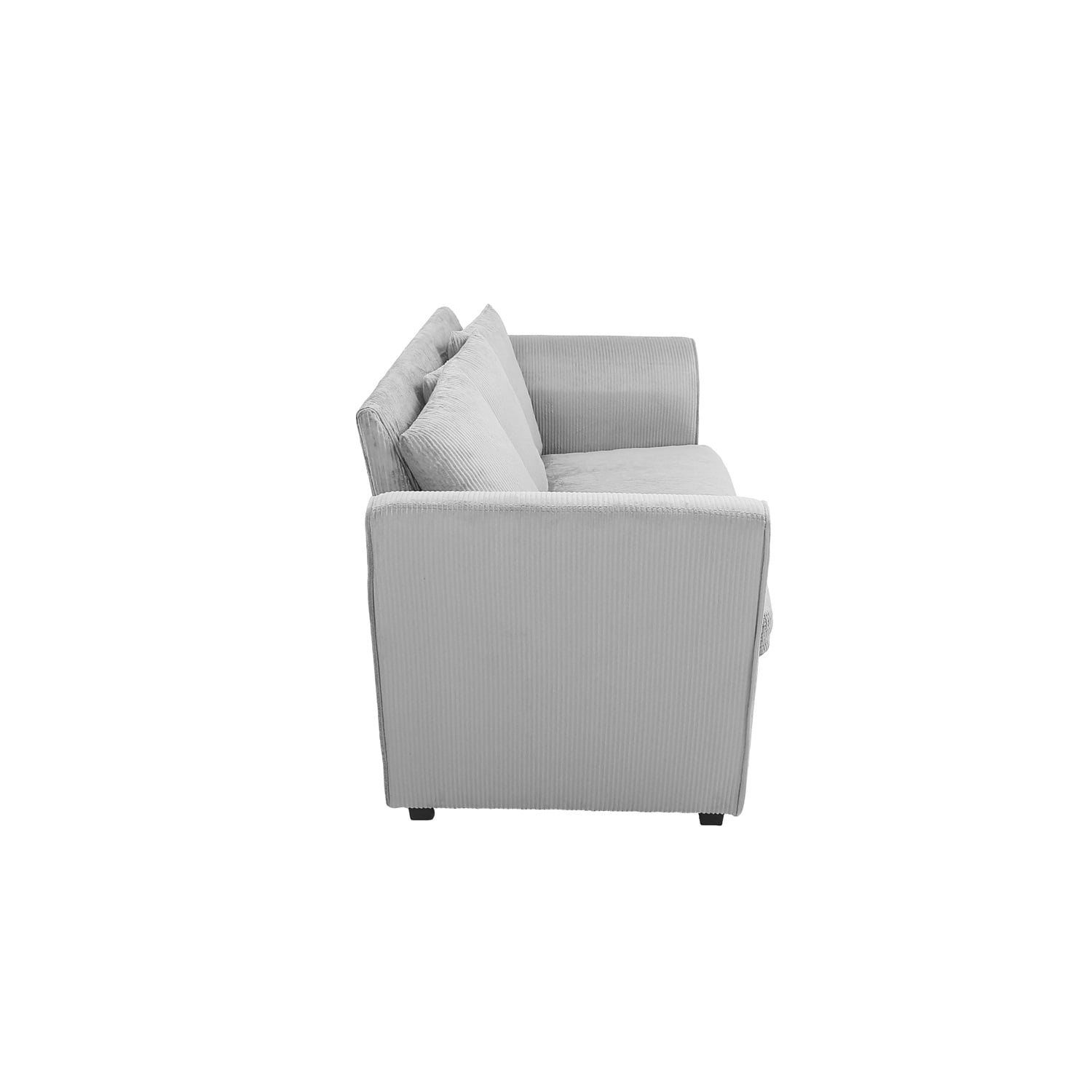 Kadyn Loveseat Sofa, Fabric Sofa Couch with Pillow, Modern Upholstered Sofa for Living Room&Bedroom&Office, Light Grey