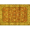 thumbnail image 1 of Ahgly Company Machine Washable Indoor Rectangle Persian Yellow Traditional Area Rugs, 6' x 9', 1 of 4