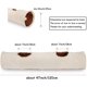 thumbnail image 3 of Collapsible Cat Tunnel,Durable Suede Pet Toys Play Tunnel with Ball and Hole,for Cats,Rabbits,Kittens,Puppy and Small Pets (Beige 47x10inch), 3 of 5