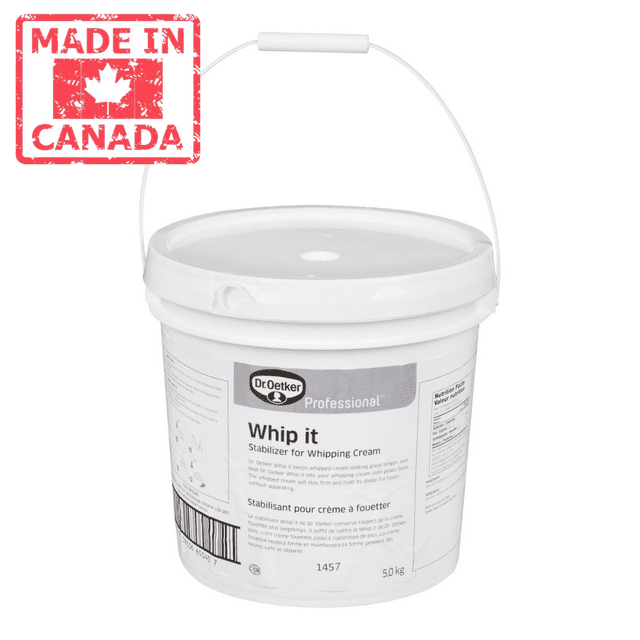 Dr Oetker Whip It Whipped Cream Stabilizer, Bulk 5kg Tub – Professional Dessert & Pastry Stabilizer