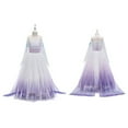 thumbnail image 3 of HAWEE Girl Princess Snow Dress Fancy Party Dress Queen White Costumes with Cloak, 3 of 5