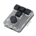 thumbnail image 3 of Clavier Mécanique Mini Compact 4 Touches 1 Bouton avec LED RGB pour Programmation Jeux Médias et Contrôle Industriel avec Connectivité USB C, 3 of 9