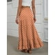 thumbnail image 4 of Falda larga ANRABESS elástica de cintura alta con estampado floral en forma de A, 4 of 6