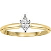 Timeless 1/5 Carat Marquise-Cut Diamond Ring in 10kt Yellow Gold