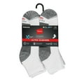 thumbnail image 4 of Hanes Ultimate Men's Ultra Cushion Ankle Socks, 6-Pairs White 6-12, 4 of 5
