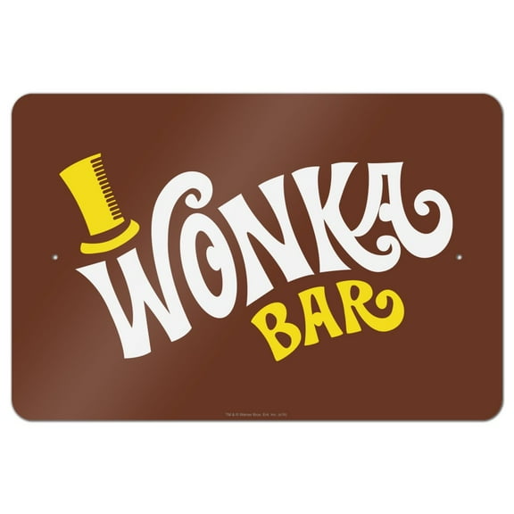 Willy Wonka and the Chocolate Factory Wonka Bar Logo Home Business Office Sign