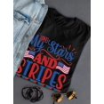 thumbnail image 3 of Oh My Stars And Stripes T-Shirt Women -Image by Shutterstock, Female XX-Large, 3 of 4