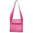 thumbnail image 1 of Advancent Bolsa de malla de playa, juguete de gran capacidad, concha para niños, correas de transporte, cesta de almacenamiento, bolso hueco de Almacenamiento y organización del hogar Rosado, 1 of 6