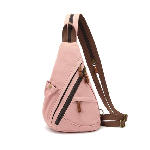 KL928 Canvas Sling Bag for Women Sling Backpack Crossbody Shoulder Bag for Men Small Backpack