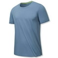 thumbnail image 1 of Birdeem Chemises pour Hommes T-Shirt d'Été Uni Décontracté à Manches Courtes Col Rond, 1 of 10