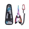 thumbnail image 1 of MesaSe Fishing Plier Line Lure Cutter Hook Remover Fishing Scissor (Blue Black), 1 of 9