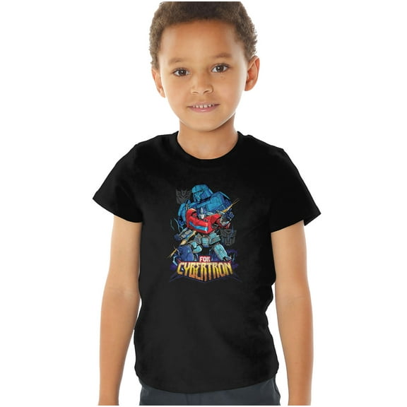 TRANSFORMERS ONE For Cybertron Thunder Kids T Shirt (4) for Toddler Boys and Girls, Black