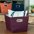 HoneyCanDo Medium Storage Bin, Purple