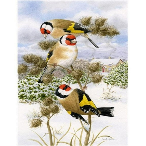 European Goldfinch Flag Garden Size