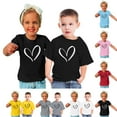 thumbnail image 5 of Utoimkio Kids Boys Girls Heart Graphic Tees Short Sleeve Crewneck T-Shirts Summer Casual Tops for Boys Girls 3-10 Years, 5 of 5
