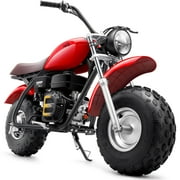 MotoTec 200cc 6.5HP Trailcross Gas Powered Mini Bike Red