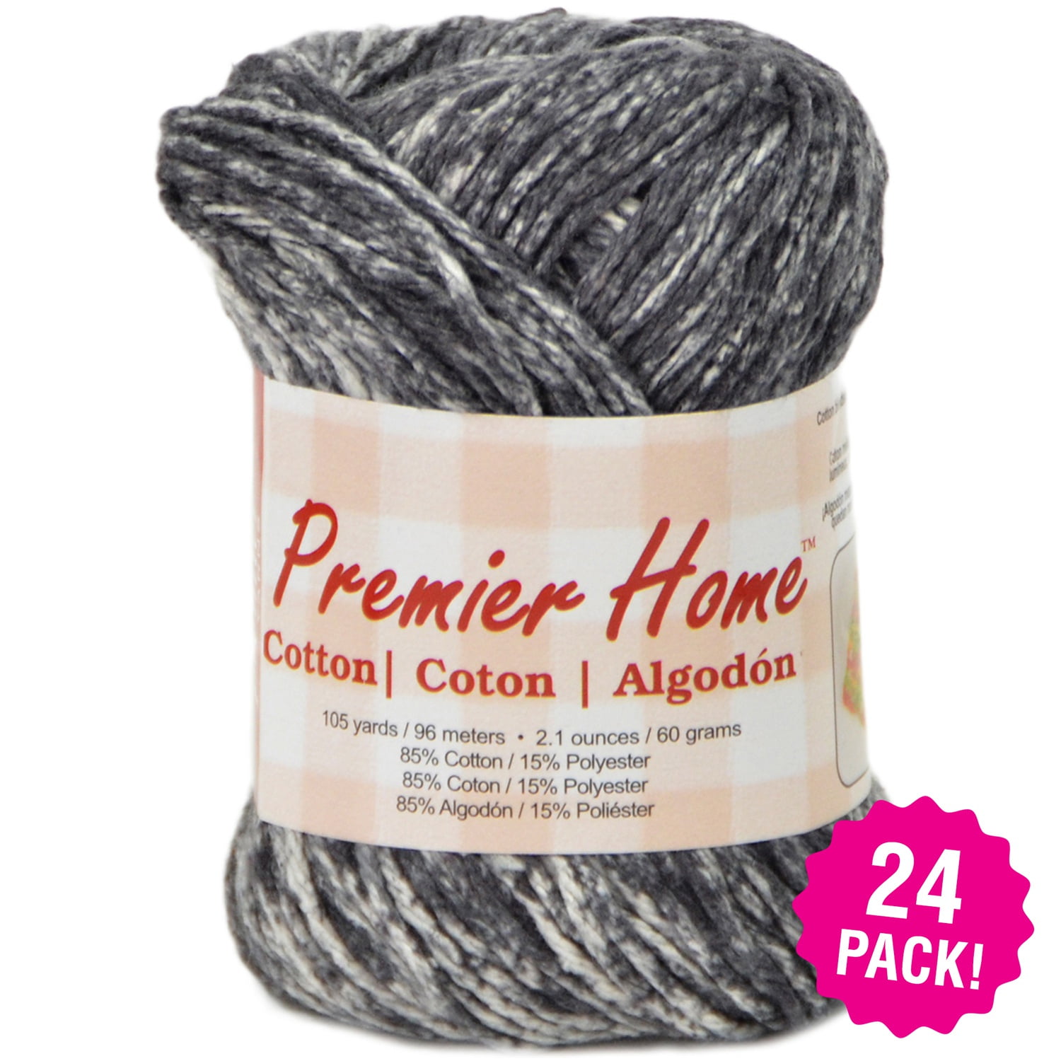 Premier Yarns Home Cotton Yarn Multi Granite Splash, Multipack of