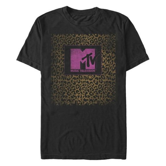 Men's MTV Distressed Cheetah Print Graphic T-Shirt