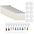 thumbnail image 2 of 10 Pieces Sublimation Blanks Pouch DIY Heat fer Makeup Bags Iron on fer Zipper Canvas Pen, 2 of 5