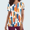 thumbnail image 2 of Womens Striped Shorts Sleeve Shirts V Neck Nursing Clothes with Pockets Slim Fitted Tees Shirts Summer Basic Boho Dressy Cute Tops 2025, 2 of 5