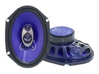 360W Max Pyle Blue Label 6 1/2'' 3 Way Speaker Pair 4 ohm Car Audio 