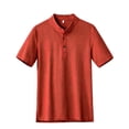 thumbnail image 4 of LIaqionyy Mens Cotton Linen Shirts Short Sleeve Casual Fashion T Shirt Lightweight Summer Basic Tee Tops M-5XL, 4 of 5