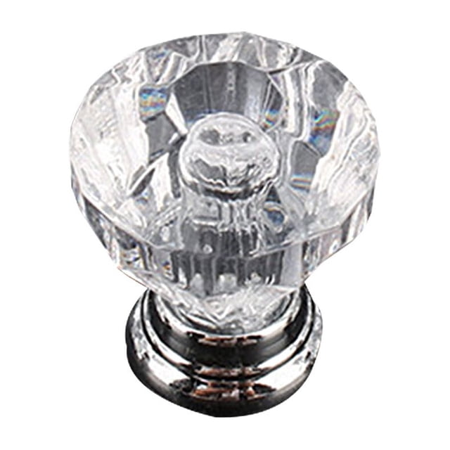 Wosthever 1 ud./10 Uds. Mango acrílico transparente cajón esférico tocador armario manija muebles accesorios de Hardware 25mm Conjuntos de muebles de dormitorio