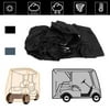 Black Waterproof Car Cover Sun Protecting Cover For Golf Cart Cover For 4 Passenger