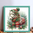 thumbnail image 2 of Hilo Algodón Bordado Punto Cruz Poni Navideño Impreso 18 Quilates 30x30cm, 2 of 9