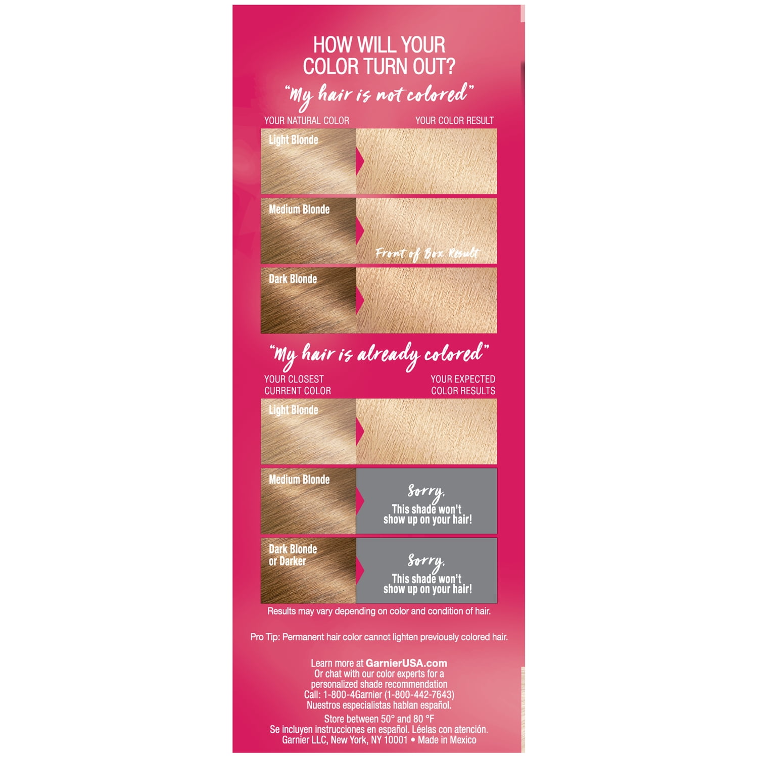 Garnier Color Sensation Hair Color Cream, 9.0 Summer Fling Light Natural Blonde