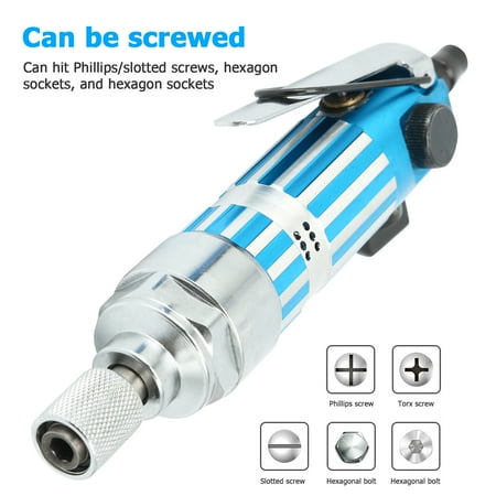 

Reversible Air Pneumatic Screwdriver Adjustable Straight Shank 11000rpm Industrial Screw Driver