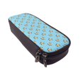 thumbnail image 6 of Picia Sea Turtle Pattern Large Capacity PU Leather Pencil Case Organizer Pen Marker Holder Double Zipper Storage Bag Big Pencil Pouch for College Office, 6 of 6