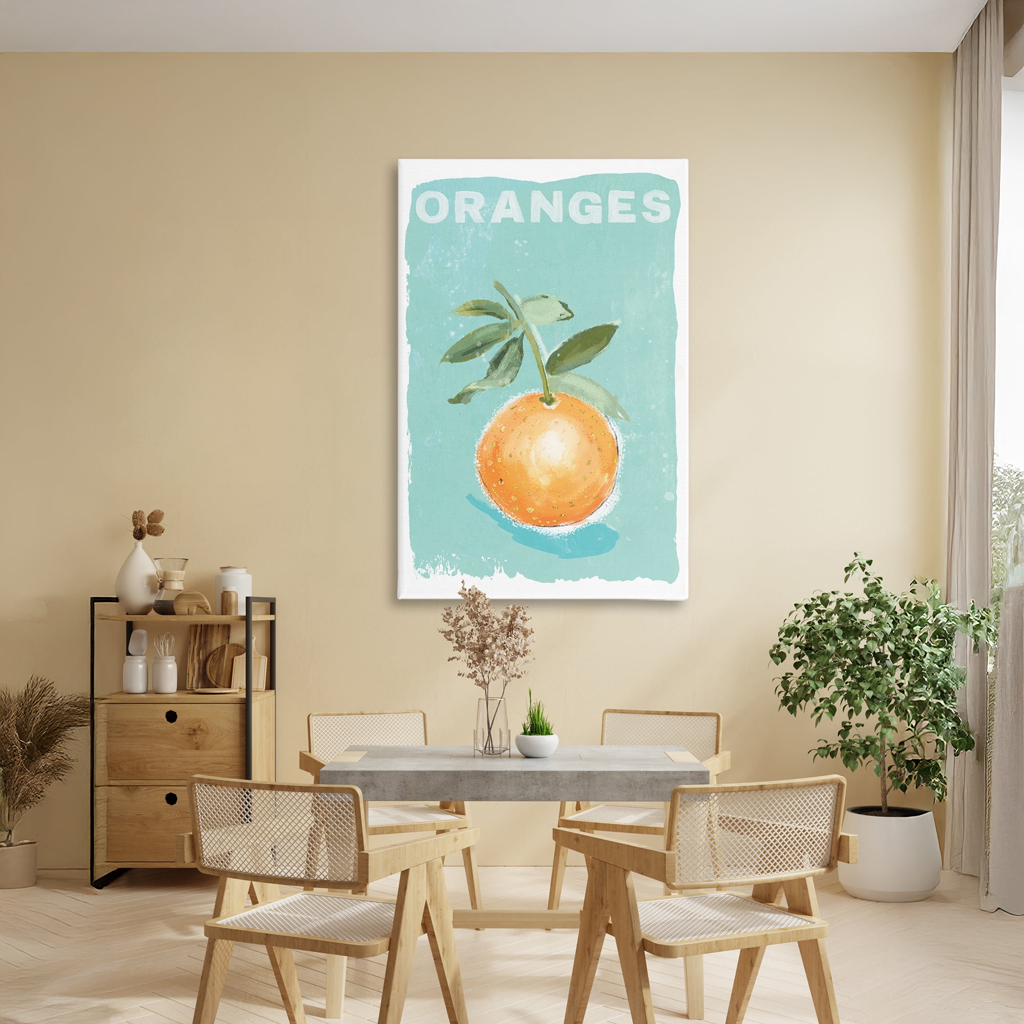 Stupell Industries Orange Twist Motif Canvas Wall Art, design by Chad Barrett