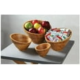 thumbnail image 2 of American Metalcraft BAMSL112 Bamboo 80 Oz. Angled Bowl, 2 of 2
