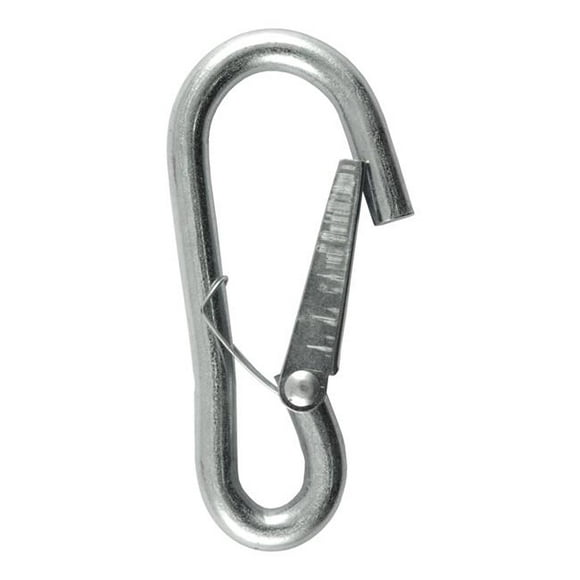 CURT 81266 Snap Hook Trailer Safety Chain Hook Carabiner Clip, 3/8-Inch Diameter, 2,000 lbs