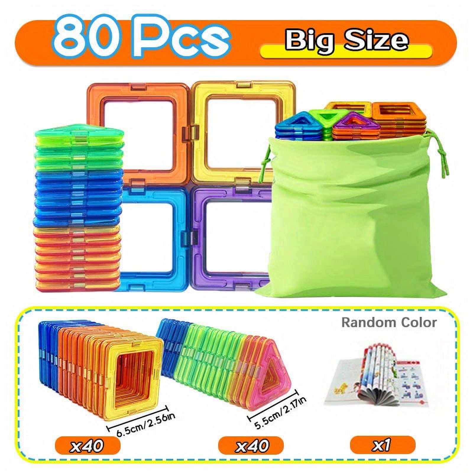 Magnets Toys For Kids Big And Mini Size Plus Magnetic Blocks For ...