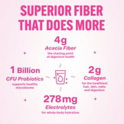 BelliWelli Daily Fiber Supplement with Probiotics, Electrolytes, and Collagen - Strawberry Lemonade, 6.4 oz