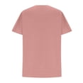 thumbnail image 5 of FAIWAD Womens Oversized Sweatshirts Short Sleeve Round Neck Slit Tops Loose Casual Pullover Sweatshirts, 5 of 6