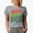 Heather Grey, variant on Mom, Wife, Blessed, Groovy Retro Wavy Text Merch Gift, Tan T-Shirt, Small