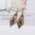 thumbnail image 4 of Xiao Hua Pendientes colgantes de estilo retro, nuevos y únicos, para mujer, estilo étnico bohemio, vintage (plateados)., 4 of 4