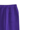 thumbnail image 4 of BiZtdJrK Straight Leg Sweatpants for Women Drawstring Waist Running Fitness Sports Pants with 3 Pockets, Purple, L, 4 of 6