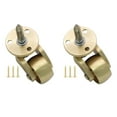 thumbnail image 6 of 2pcs Brass Furniture Casters 360 Degree Rotation Quiet Floor Defense Rollers, 6 of 6