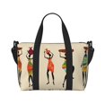thumbnail image 6 of Rocae African Women for Travel Shoulder Bag Top Handle Handbag with Yoga Mat Buckle for Gym, Work, Travel, 6 of 7