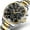 Silver, Gold and Black, variant on Watches for Men Luxury Analog Quartz Chronograph Business Dress Gold Plated Stainless Steel Moon Phase Waterproof Luminous Date Casual Mens Wrist Watches Reloj Para Hombre