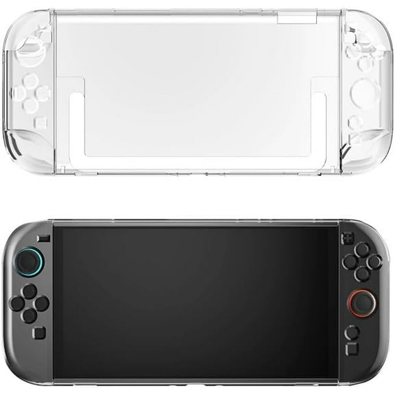 Transparent Crystal Case Protective Cover for Switch 2 Game Console Hard Shell Protection