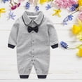 thumbnail image 4 of MHZLDYZ Baby Clothes for Girls Newborn Baby Boys Bow Long Sleeve Outsie Bodysuit Banquet Wedding Jumpsuit Clothes Baby Onesies 0-3 Months Onesies 3-6 Months Onesies 3-6 Months(C,80), 4 of 5