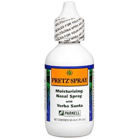 Pretz Spray Moisturizing Saline Nasal Spray with Yerba Santa, 1.7 Fl. Oz.