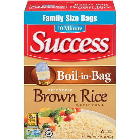 Product of Success Rice Boil-in-Bag Whole Grain Brown Rice, 32 oz. [Biz (Best Biryani Rice Brand)